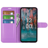 Nokia C12      Pu Wallet Case    [Purple]