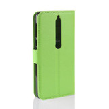 Nokia 6.1      Pu Wallet Case    [Green]