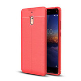 Nokia 2.1 Leather Texture Case Red