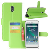 Nokia 2      Pu Wallet Case    [Green]