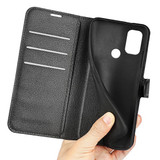 Nokia C21 Plus      Pu Wallet Case    [Black]