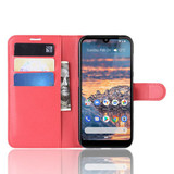 Nokia 4.2      Pu Wallet Case    [Red]