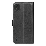 Nokia C2 (2Nd Edition)      Pu Wallet Case    [Black]