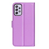 Samsung Galaxy A73 5G      Pu Wallet Case    [Purple]