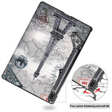 Samsung Tab S7 FE    Designer Tri-Fold Case      EiffelTower