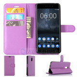 Nokia 6      Pu Wallet Case    [Purple]