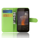 Nokia 1      Pu Wallet Case    [Green]