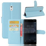 Nokia 3      Pu Wallet Case    [Lightblue]