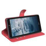 Nokia C2 (2Nd Edition)      Pu Wallet Case    [Red]
