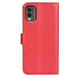 Nokia C32      Pu Wallet Case    [Red]