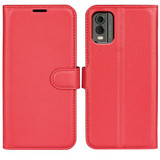 Nokia C32      Pu Wallet Case    [Red]