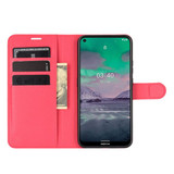Nokia 3.4      Pu Wallet Case    [Red]