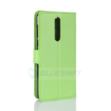 Nokia 8      Pu Wallet Case    [Green]