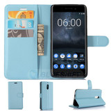 Nokia 6      Pu Wallet Case    [Lightblue]