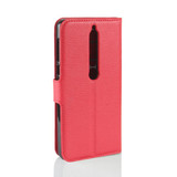 Nokia 6.1      Pu Wallet Case    [Red]