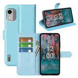 Nokia C12      Pu Wallet Case    [Lightblue]