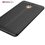 Nokia 2.1 Leather Texture Case Black