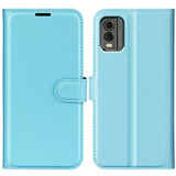 Nokia C32      Pu Wallet Case    [Lightblue]