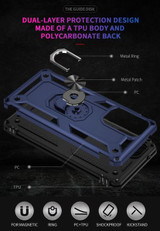 Samsung Galaxy A53 5G      Military Armour Ring Case    Navy