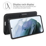 Samsung Galaxy S21 Fe 5G      Pu Wallet Case    [Black]
