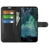 Nokia G21      Pu Wallet Case    [Black]