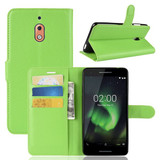Nokia 2.1      Pu Wallet Case    [Green]