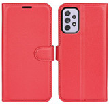 Samsung Galaxy A73 5G      Pu Wallet Case    [Red]