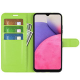 Samsung Galaxy A33 5G      Pu Wallet Case    [Green]