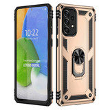 Samsung Galaxy A73 5G      Military Armour Ring Case    Gold