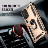 Samsung Galaxy A73 5G      Military Armour Ring Case    Gold