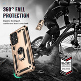 Samsung Galaxy A73 5G      Military Armour Ring Case    Gold