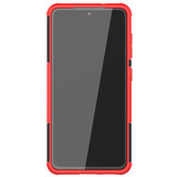 Samsung Galaxy S21 FE 5G      Heavy Duty Case    Red