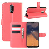 Nokia 2.3      Pu Wallet Case    [Red]