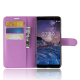 Nokia 7 Plus      Pu Wallet Case    [Purple]