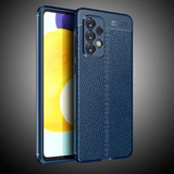 Samsung Galaxy A73 5G      Leather Texture Case    Navy