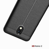 Nokia 2 Leather Texture Case Black