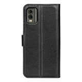 Nokia C32      Pu Wallet Case    [Black]