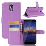 Nokia 3.1      Pu Wallet Case    [Purple]