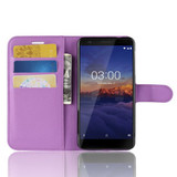 Nokia 3.1      Pu Wallet Case    [Purple]