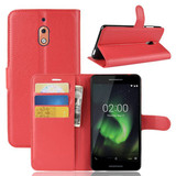 Nokia 2.1      Pu Wallet Case    [Red]