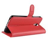 Nokia 3.1      Pu Wallet Case    [Red]