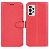 Samsung Galaxy A33 5G      Pu Wallet Case    [Red]