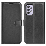 Samsung Galaxy A73 5G      Pu Wallet Case    [Black]