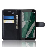 Nokia 1 Plus      Pu Wallet Case    [Black]