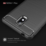 Nokia 1 Plus Carbon Fibre Case Black