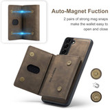 Samsung Galaxy S22+      Magnetic Wallet    Coffee