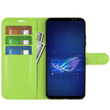 Asus Rog Phone 6      Pu Wallet Case    [Green]