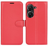 Asus Zenfone 10      Pu Wallet Case    [Red]