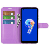 Asus Zenfone 9      Pu Wallet Case    [Purple]