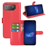 Asus Rog Phone 6      Pu Wallet Case    [Red]